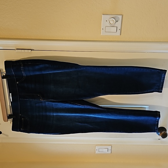 Celebrity Pink Denim - Re Generation by Celebrity Pink Dark Blue Jeggings Size 2x